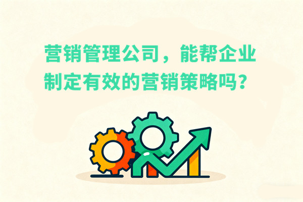 營銷管理公司，能幫企業(yè)制定有效的營銷策略嗎？
